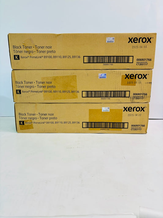 3 Genuine Xerox PrimeLink B9100,B9110,B9125,B9136 Black Toner 006R01766
