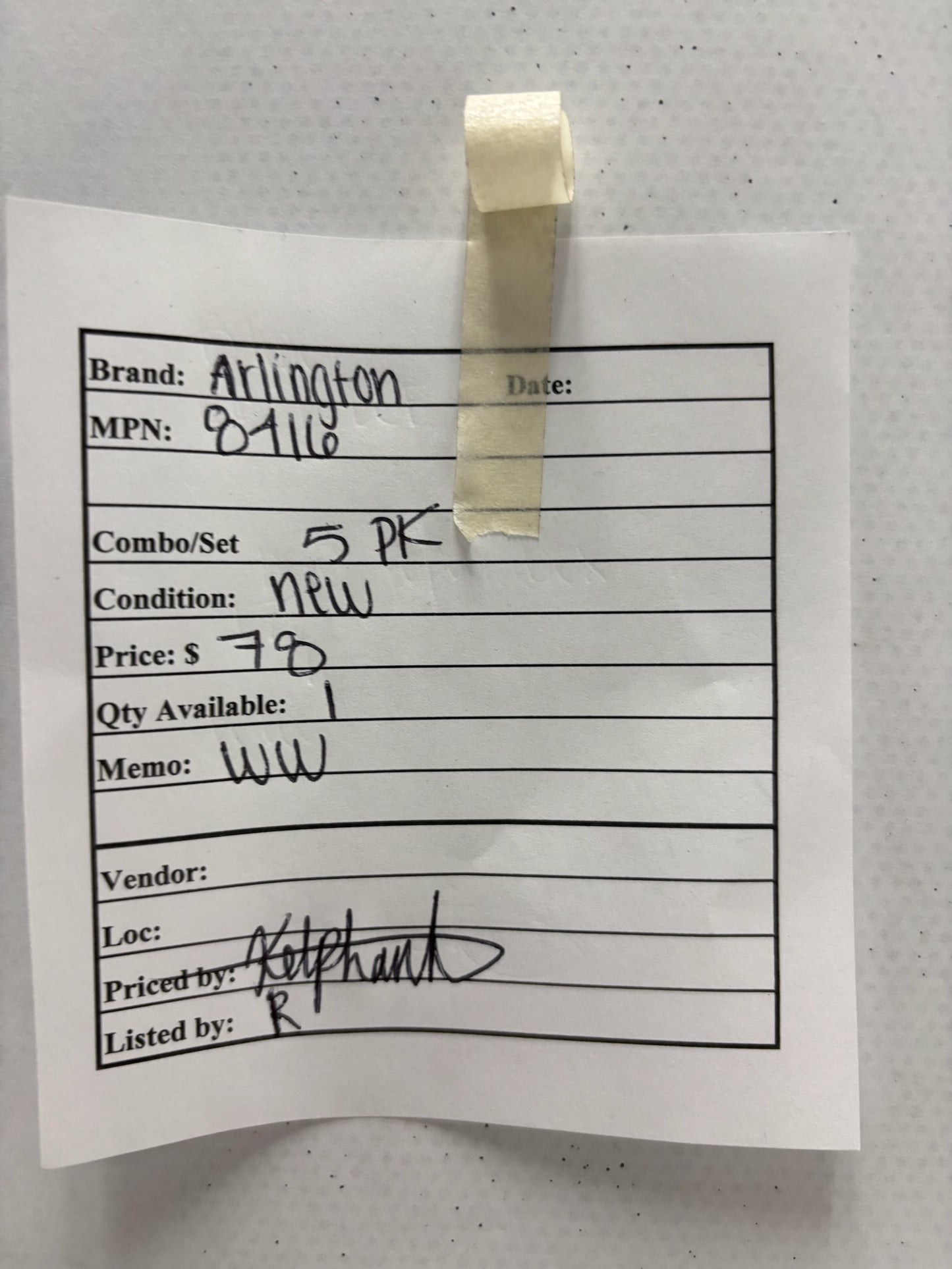 5 PK Arlington 8416 2-1/2" MCI Cable Connector Zinc Die-Cast Multi-Cable Fitting