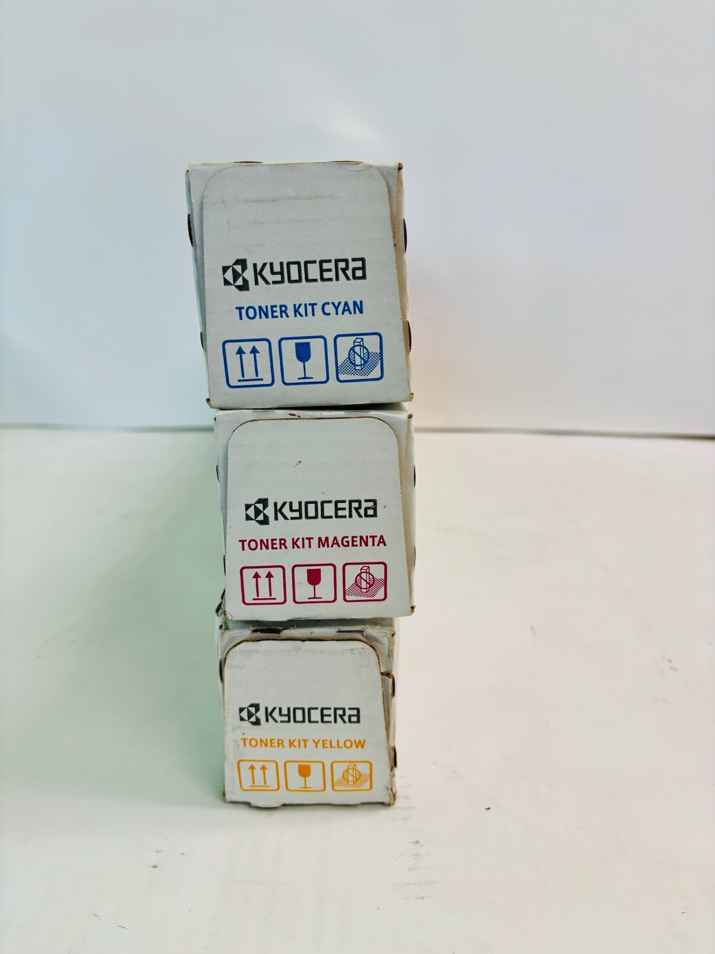 3 Genuine Kyocera TASKalfa 5052ci Cyan, Magenta & Yellow Toner TK-8517, TK8517