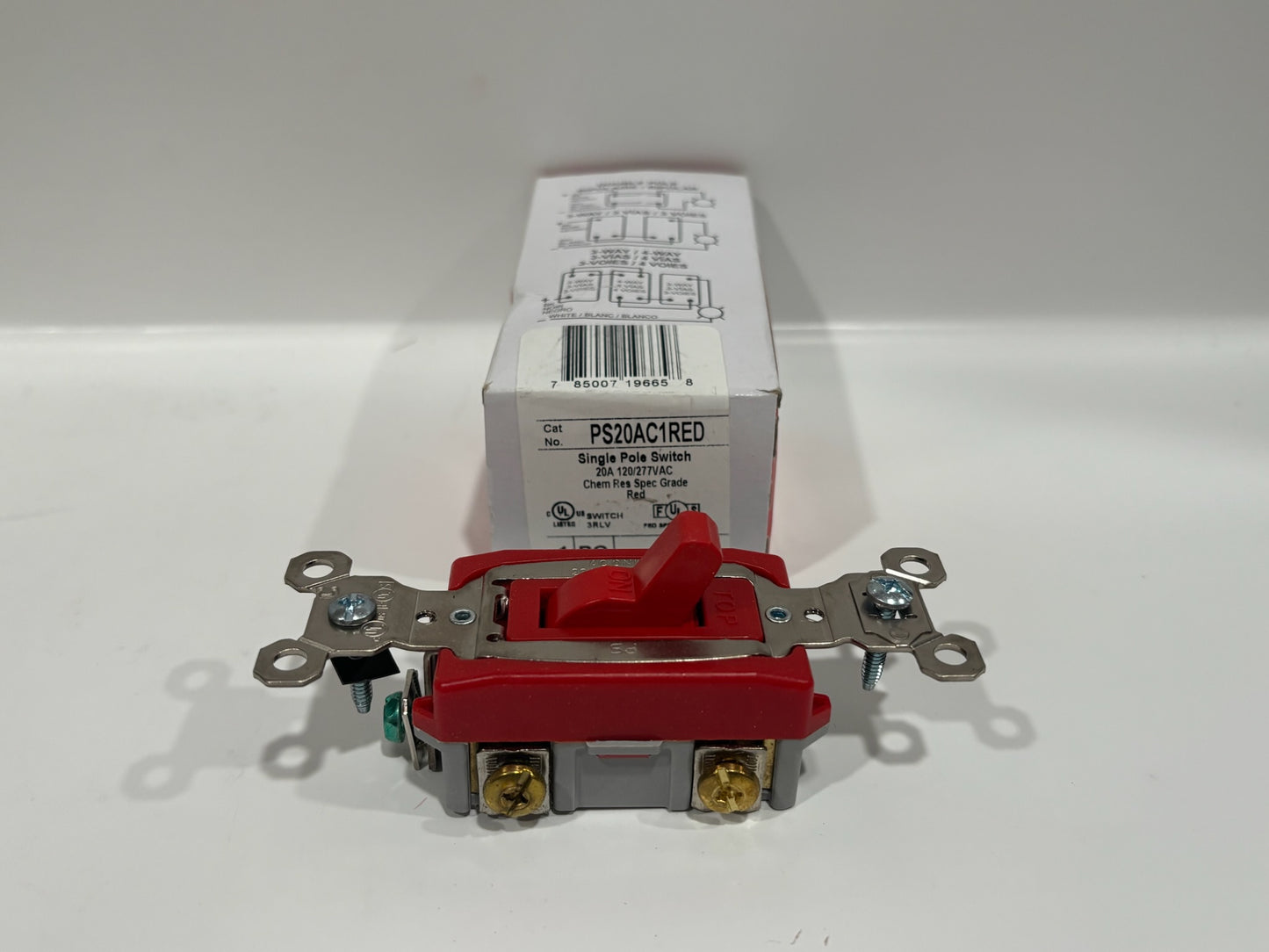 New 3 PC Legrand PS20AC1RED 20A Single Receptacle, Industrial Grade, Red, 125V