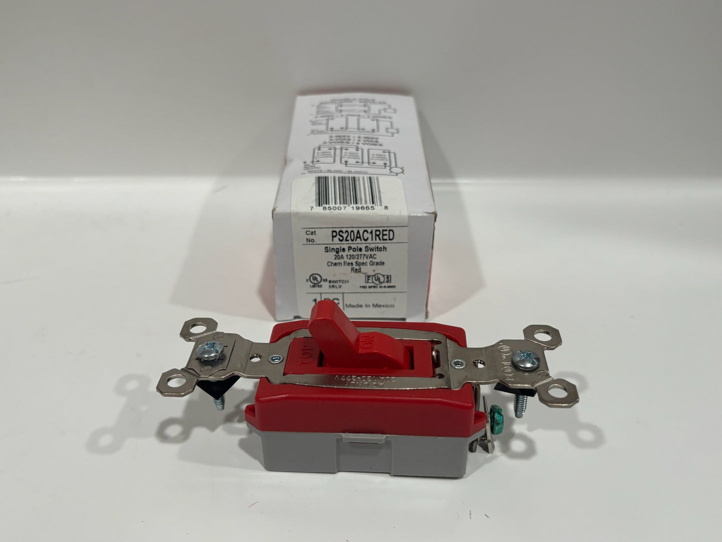 New 3 PC Legrand PS20AC1RED 20A Single Receptacle, Industrial Grade, Red, 125V