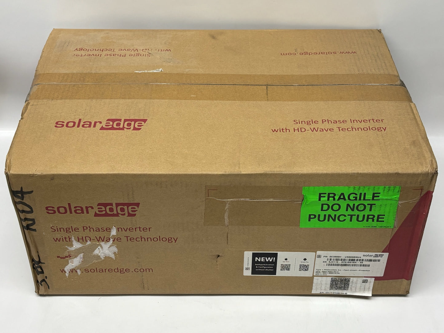 SolarEdge SE3800H-US000BNU4 3.8 kW Single-Phase HD-Wave Inverter