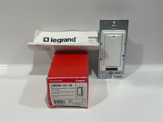 New Legrand LMDM-101-W Digital Dimming Wall Switch with IR, White, Low Voltage