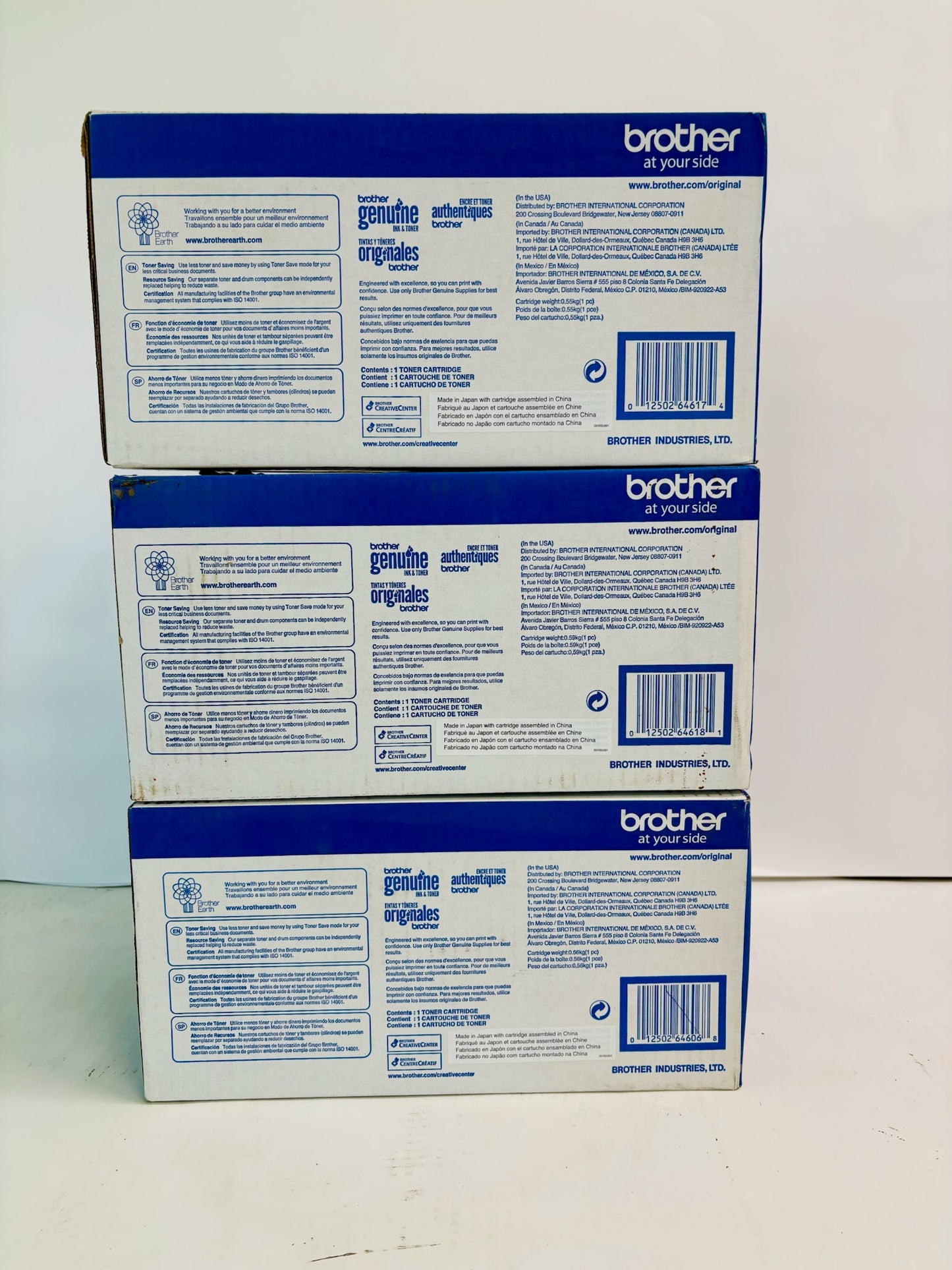 Lot Of 3 Genuine Brother HL-L9310CDW Magenta,Yellow & Black Toner TN-439 MYK