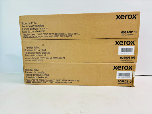 3 Genuine Xerox AltaLink B8145, B8155, B8170 Transfer Roller 008R8103