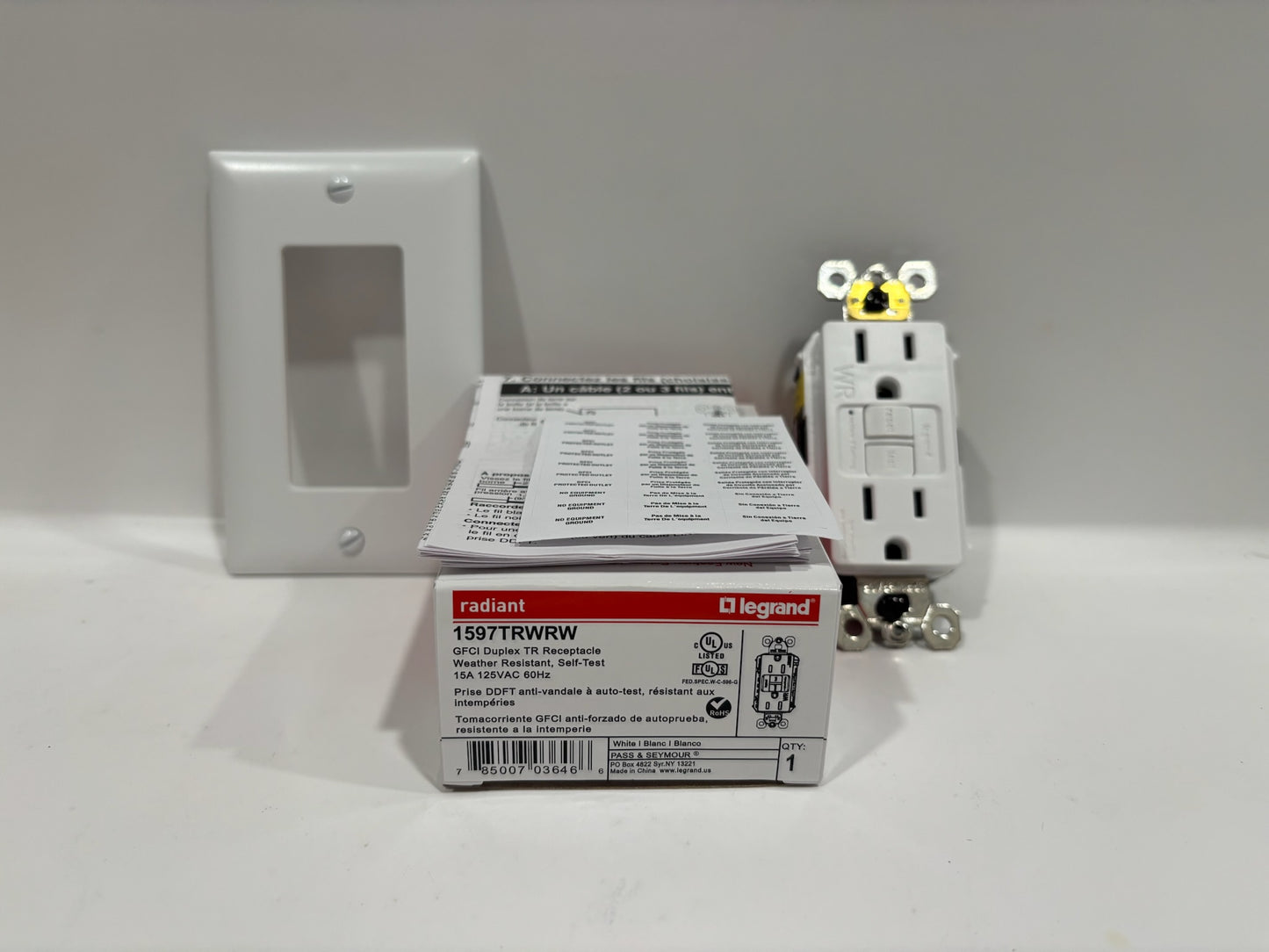 New 10PC Legrand 1597TRWRW Tamper & Weather-Resistant GFCI Outlet, White