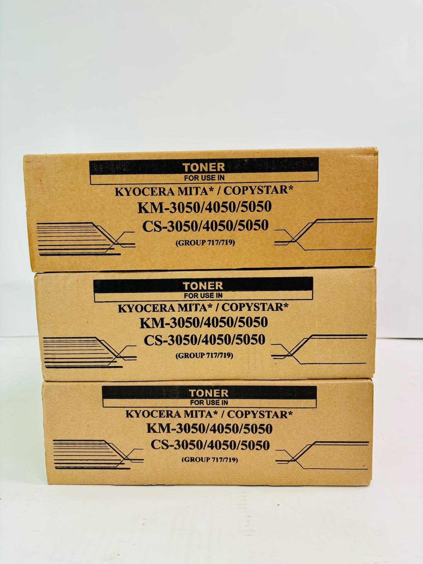 3 Compatible Kyocera Mita 3050, 4050, 5050 Black Toner TK-717, TK717