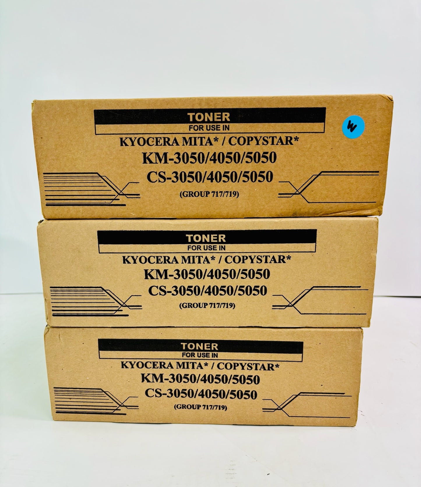 3 Compatible Kyocera Mita 3050, 4050, 5050 Black Toner TK-717, TK717