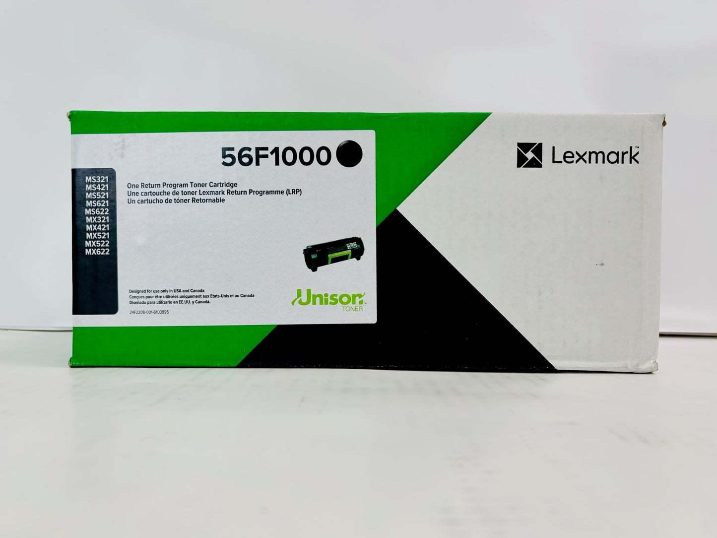 Genuine Lexmark MS321dn, MS421dn Black One Return Print Cartridge 56F1000