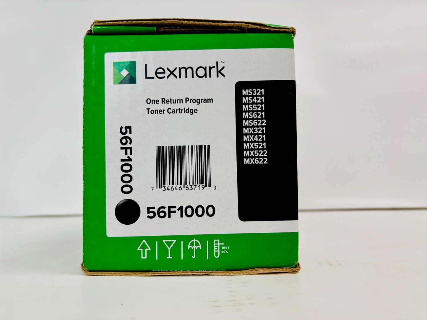 Genuine Lexmark MS321dn, MS421dn Black One Return Print Cartridge 56F1000