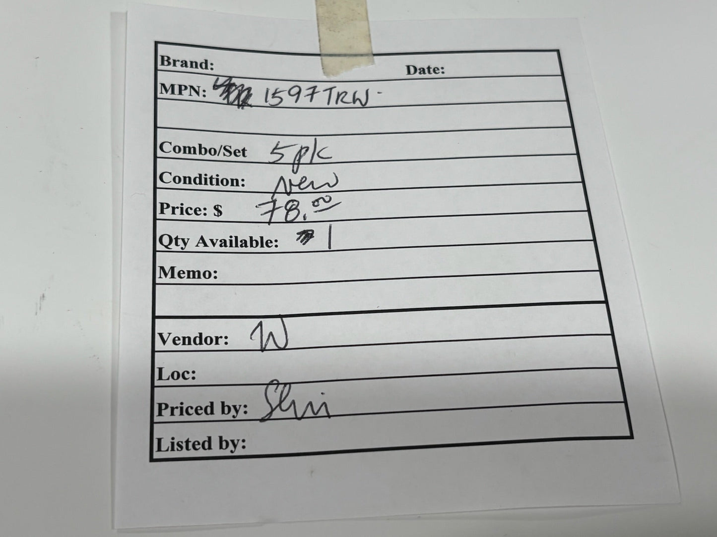 New 5 PK Legrand 1597TRW Tamper-Resistant 15A Duplex Self-Test GFCI