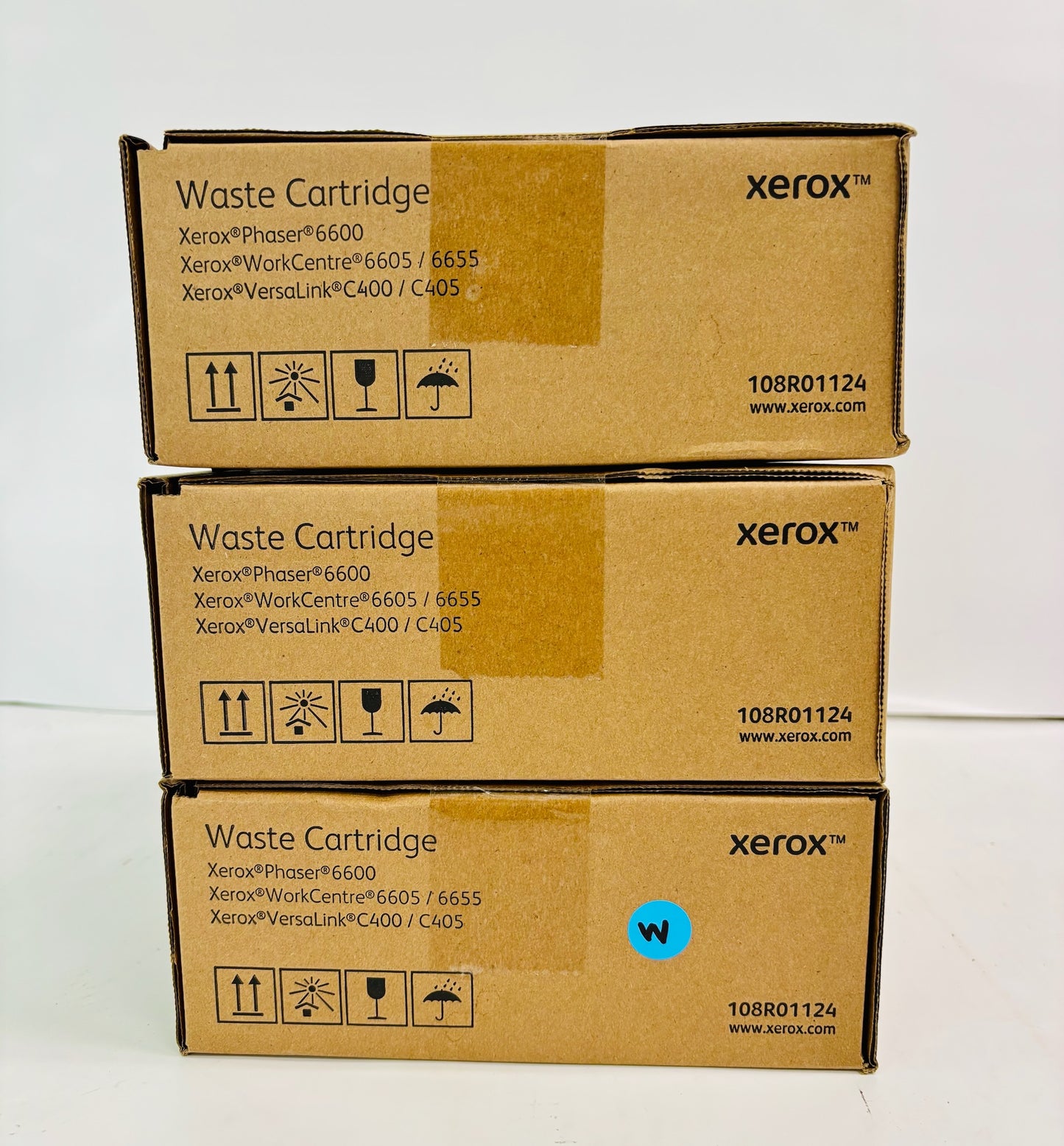 3 Genuine Xerox VersaLink C400DN, C405DN Waste Cartridge 108R01124