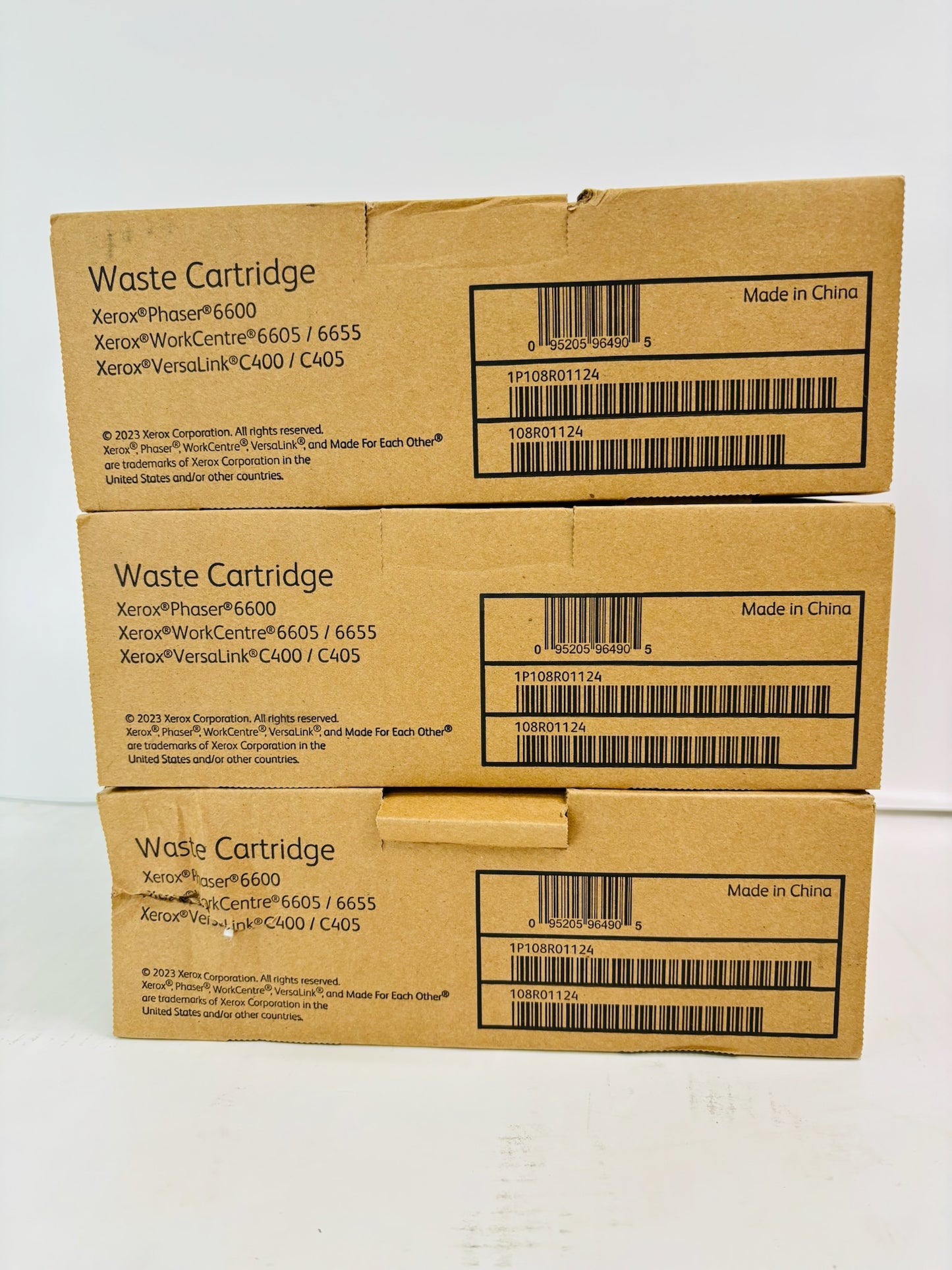 3 Genuine Xerox VersaLink C400DN, C405DN Waste Cartridge 108R01124