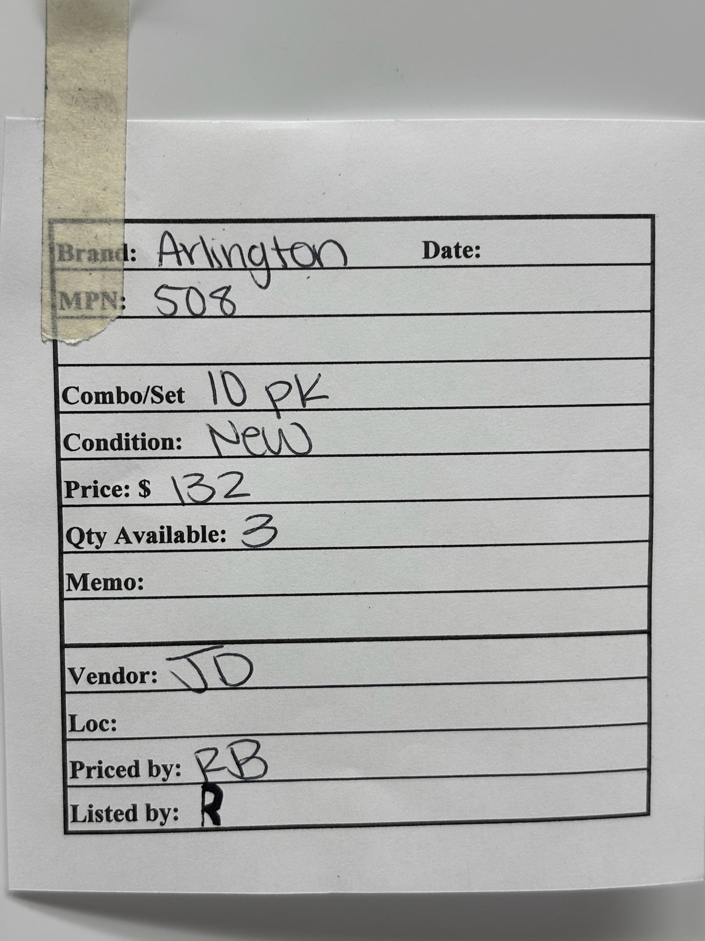 10 PK Arlington 508 Zinc 3-Inch Die-Cast Conduit Chase Nipples