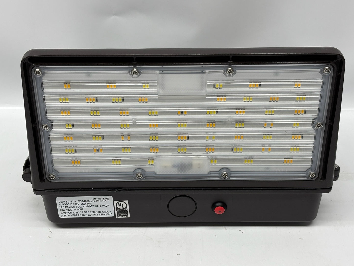 Oracle Lighting OWP-FC-211-LED 3,400 Lumen 0-10V Dimmable Multi-Volt Wall Pack