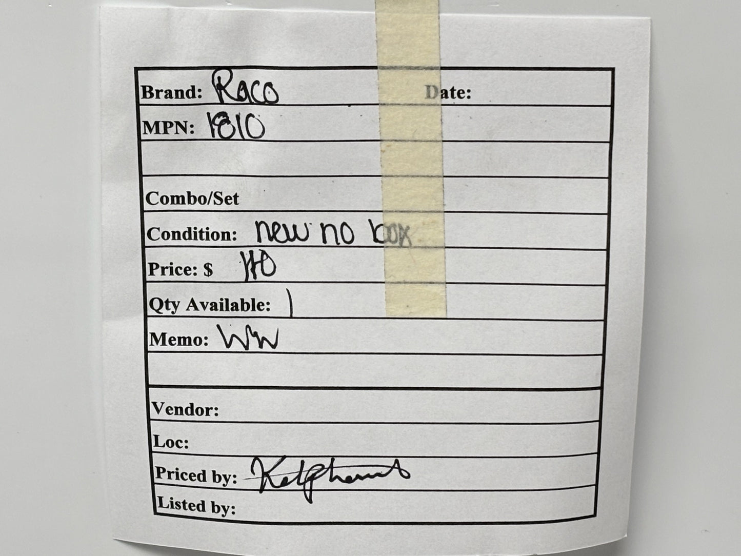 RACO 1810 2½″ Non‑Insulated Compression Connector