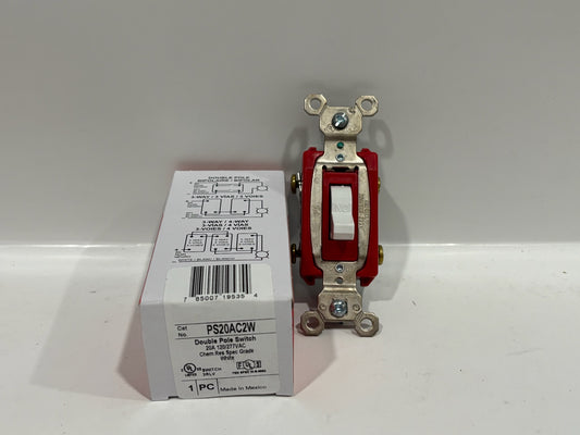 New 10 PC Legrand PS20AC2W Industrial Specification Grade Switch, White