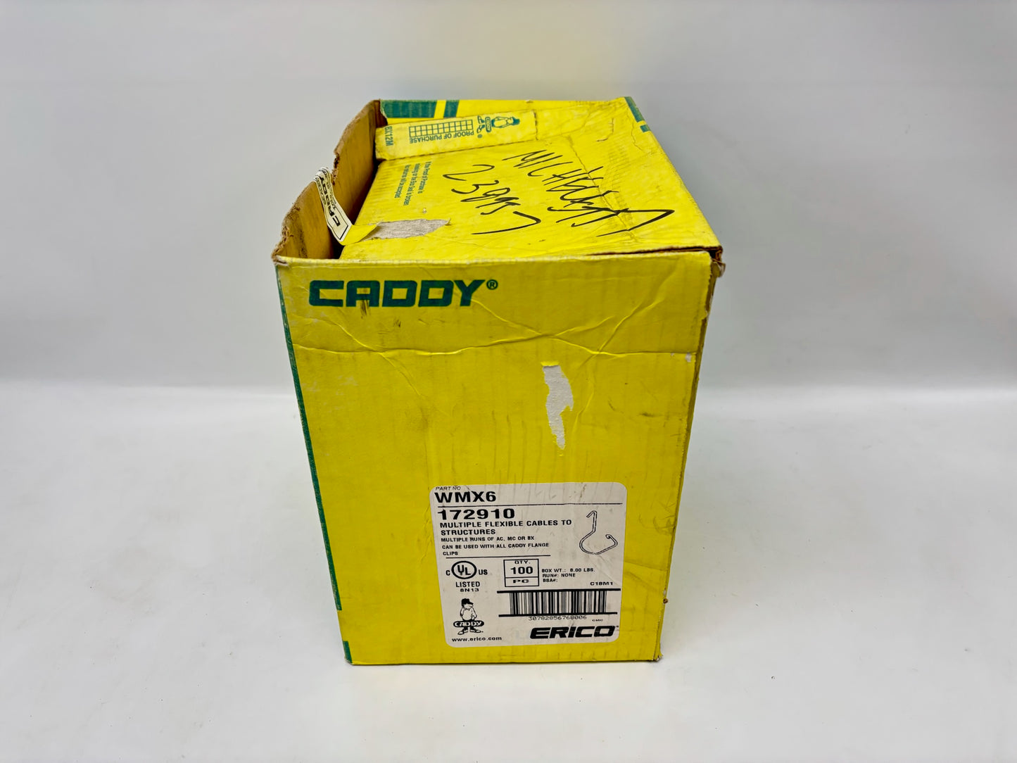 100PK nVent CADDY WMX6 Cable Hanger, 1-3/4" Dia, Steel, 75 lb Load