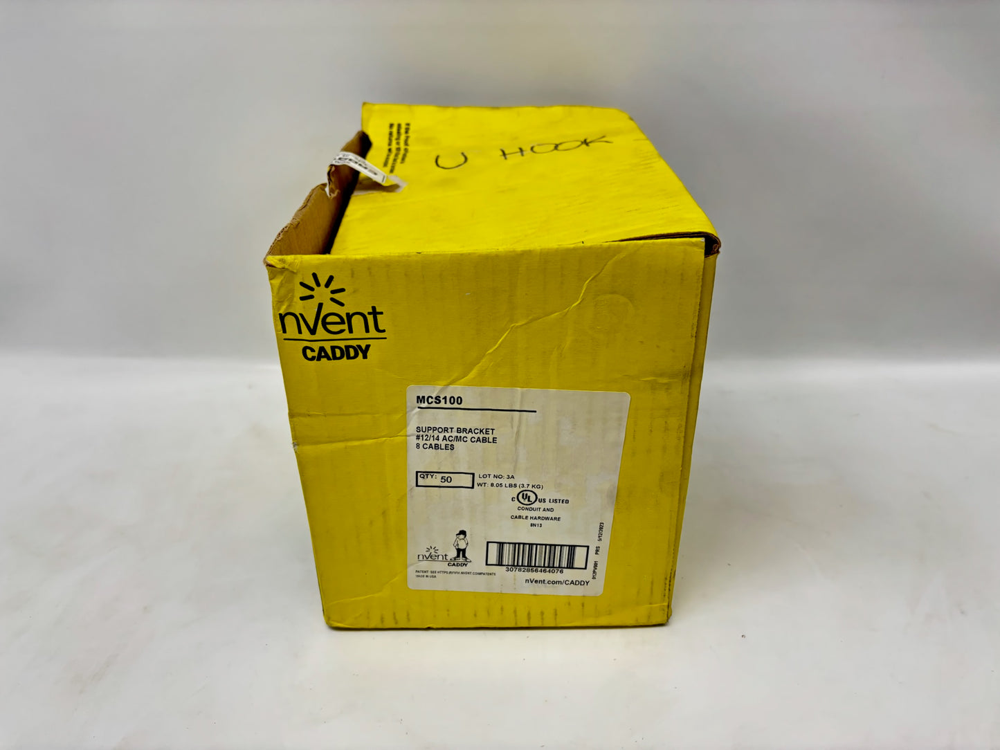 100PK nVent CADDY MC5100 MC/AC Cable Support Hanger, Electro‑Galvanized Steel