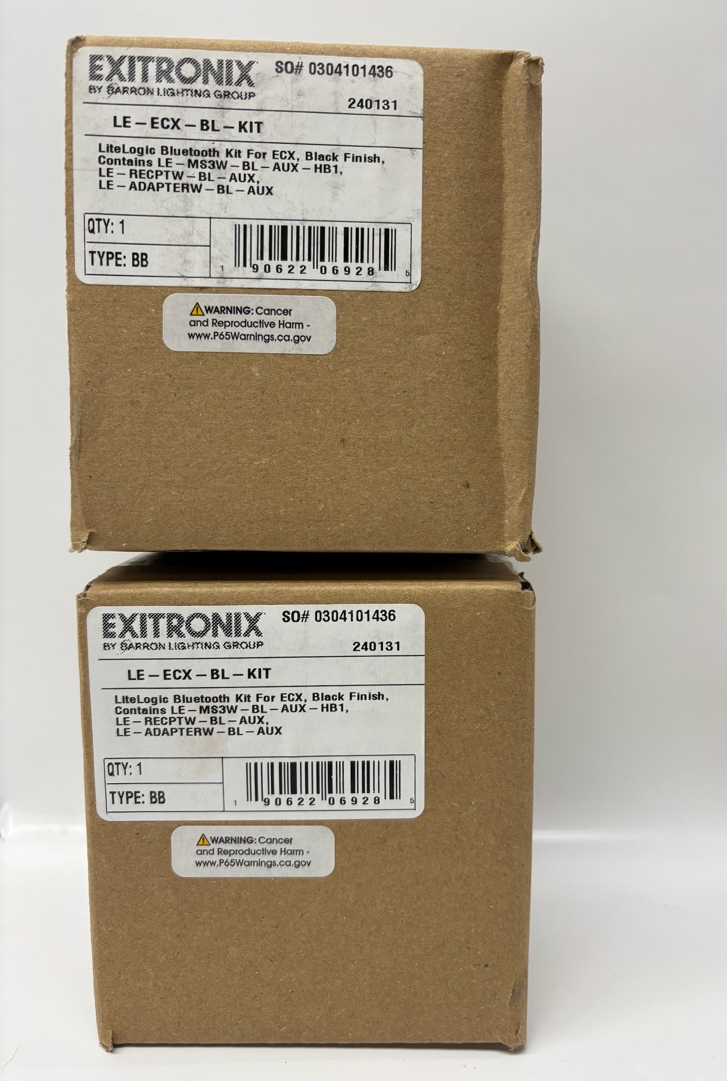 2 PK New Exitronix LE-ECX-BL-KIT Emergency LED Driver & Backup Kit – Black