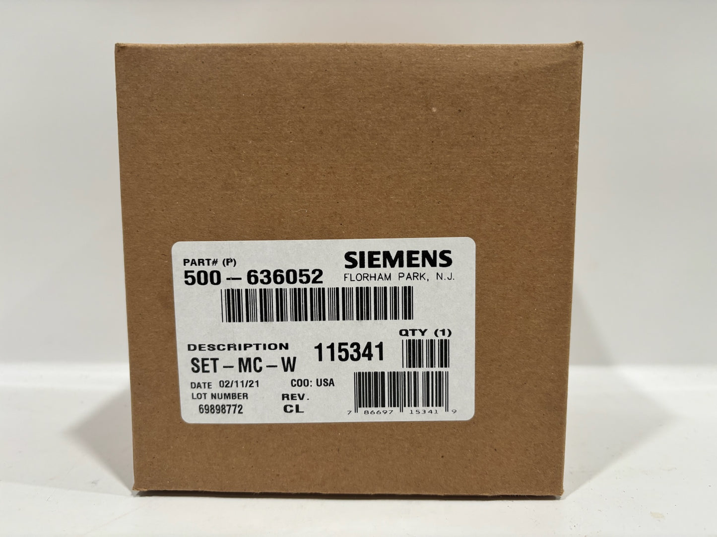 New Siemens 500-636052 Fire Alarm SET-MC-W Speaker Strobe Wall Mount White