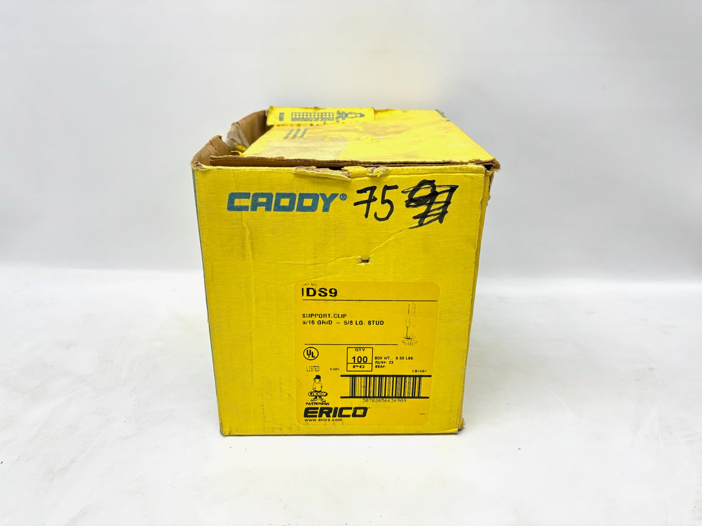 85PK nVent CADDY IDS9 Independent Support Clip, 9/16″ T‑Grid, 65 lb Capacity
