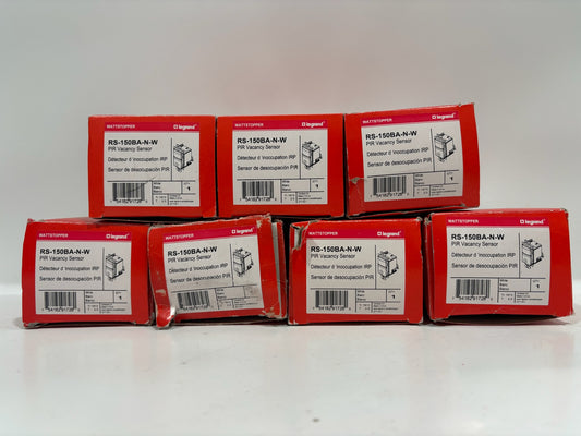 New 7PC Legrand RS-150BA-N-W Vacancy Sensor, 3-wire w/Nightlight
