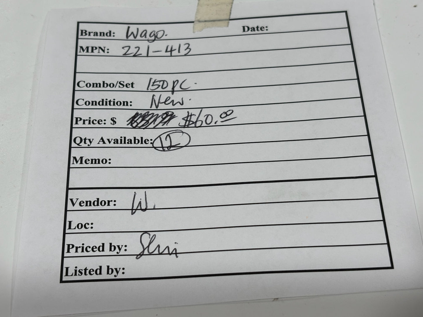 New 150PC Wago 221-413 3-Wire Lever Nuts - Splicing Connectors