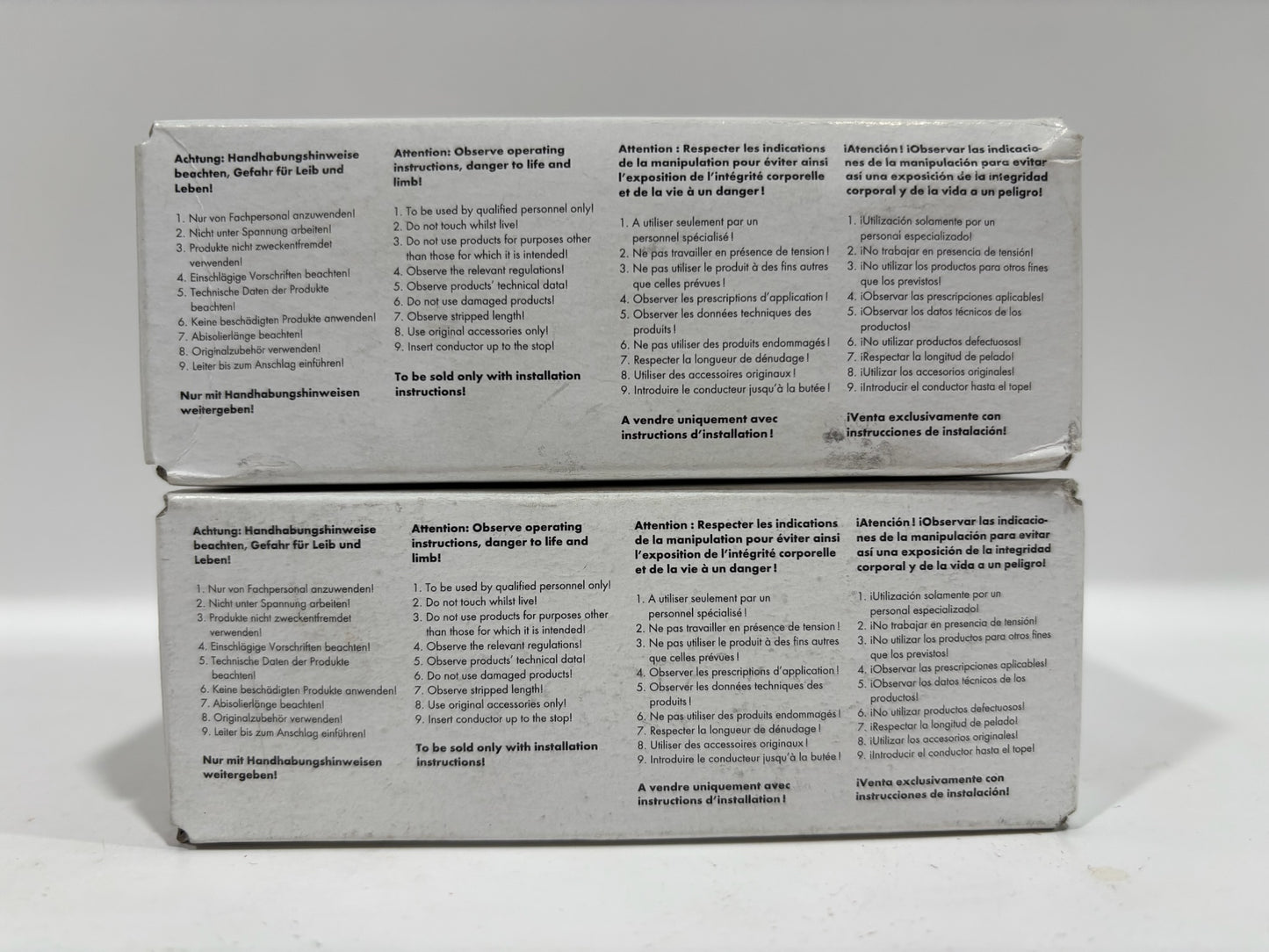 New 200PC Wago 221-412 2-Wire Lever Nuts-Splicing Connectors