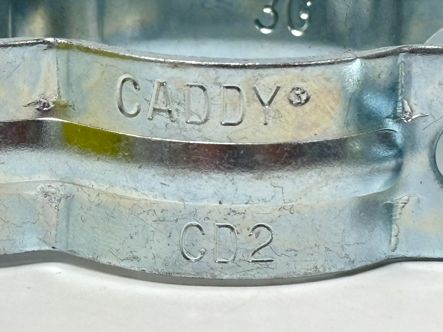 100PK nVent CADDY CD2B Conduit/Pipe Clamp, 1" EMT/Rigid, Steel, Zinc‑Plated