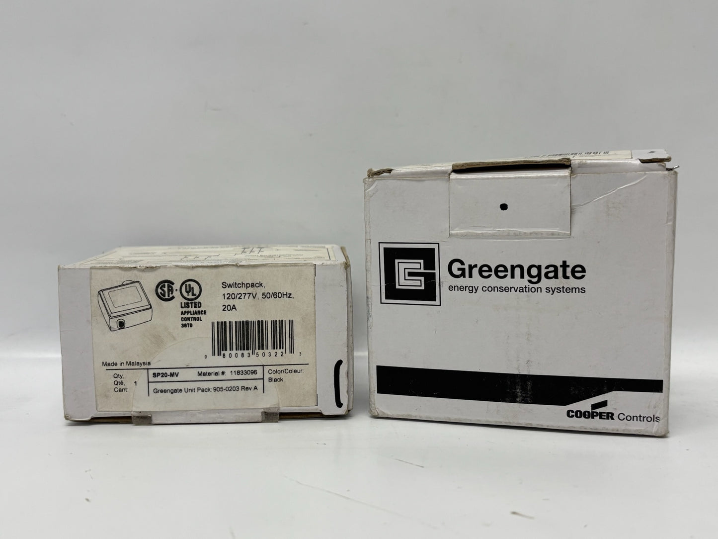 2 Pk Greengate SP20-MV 20A 120/277V Heavy-Duty Lighting Control Switchpack