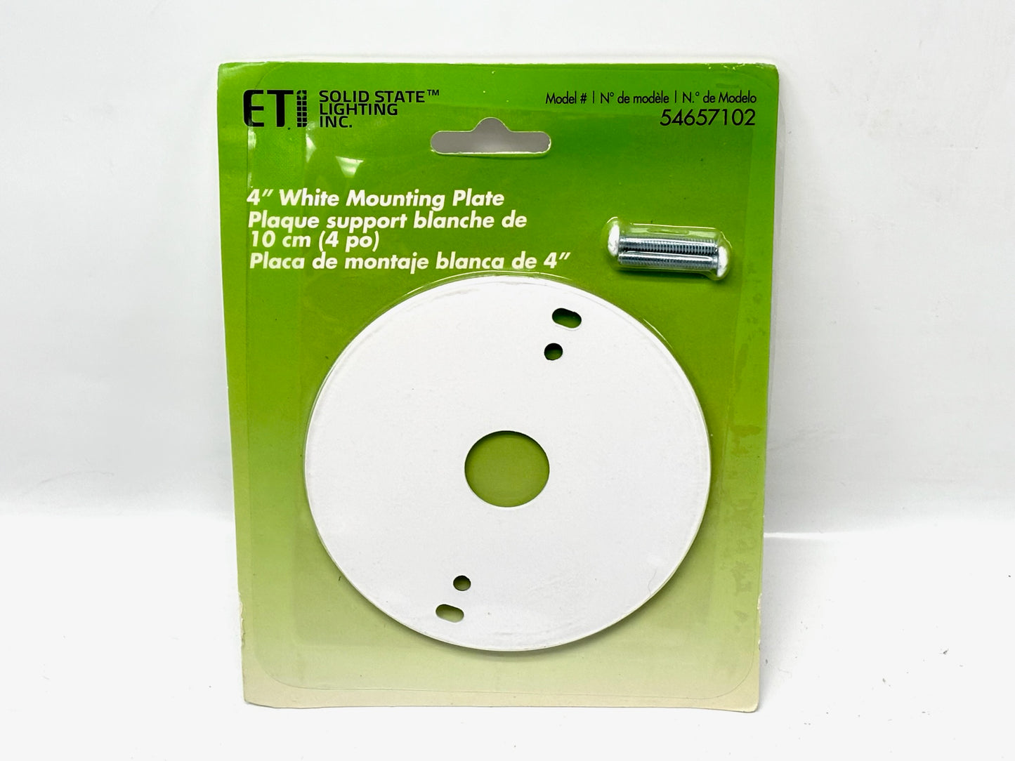 12PK ETi 54657102 Round 4" Steel Junction Box Cover Plate