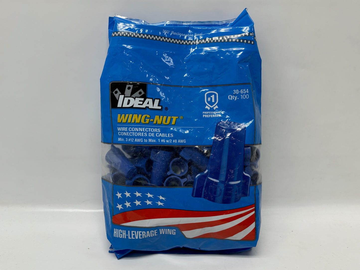 550 Pk Ideal WingNut 30-654 Compact Electrical Wingnut Connector