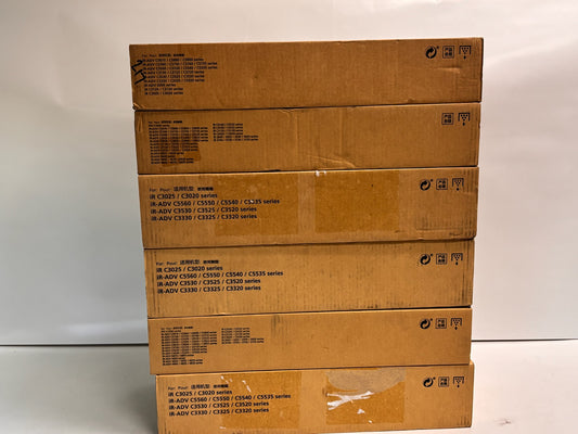 6 Genuine Canon iRA C3325,C3330,C5550,C5560 Waste Toner Containers WT-202, WT202