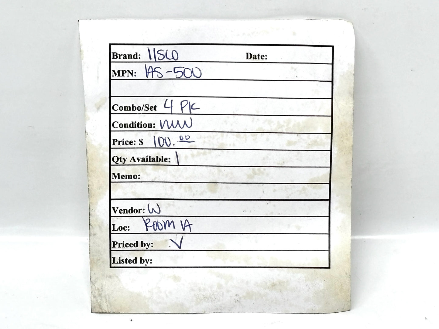 4PK ILSCO AS‑500 Aluminum Compression Sleeve, 500 kcmil, Dual‑Rated