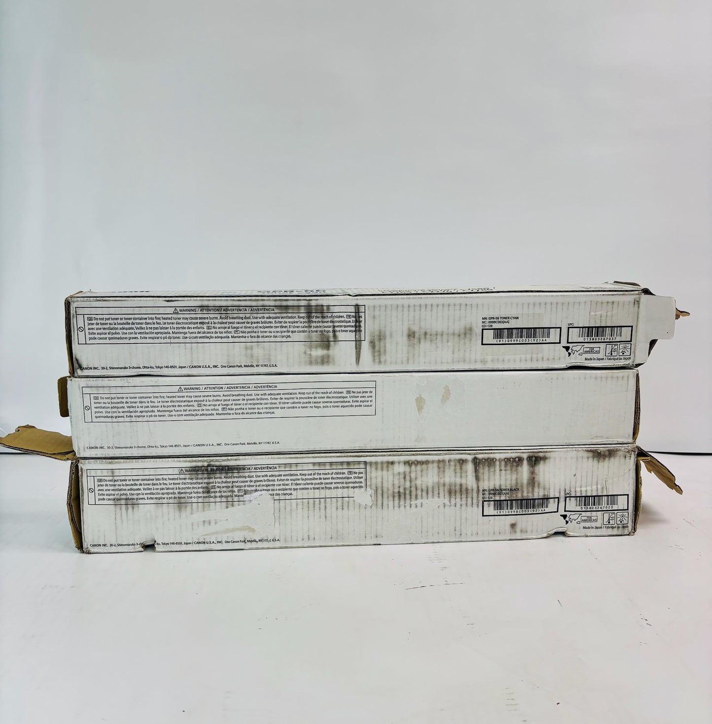 3 Open Genuine Canon iR ADVANCE C7565i, C7565i II Cyan, & Black Toner GPR-56 CCK
