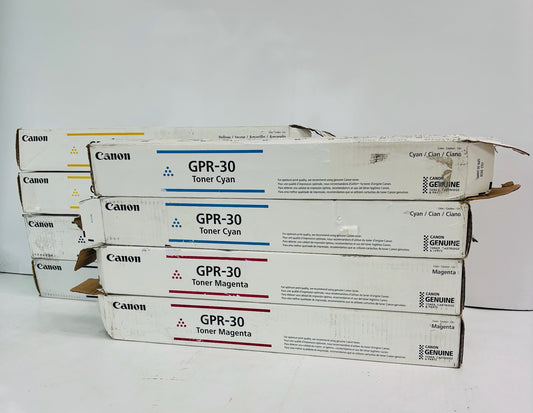 8 Open OEM Canon iR ADV. C5045,C5051 Cyan,Magenta,Yellow & Black Toner GPR-30