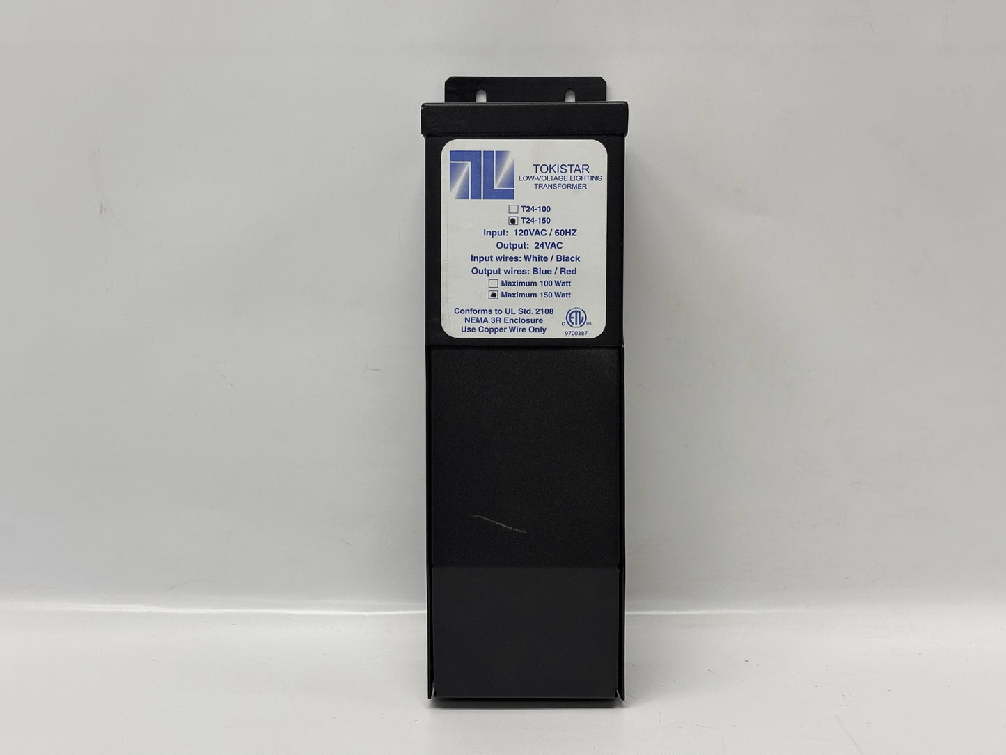 Tokistar T24-150 24V 150W Low Voltage Lighting Transformer