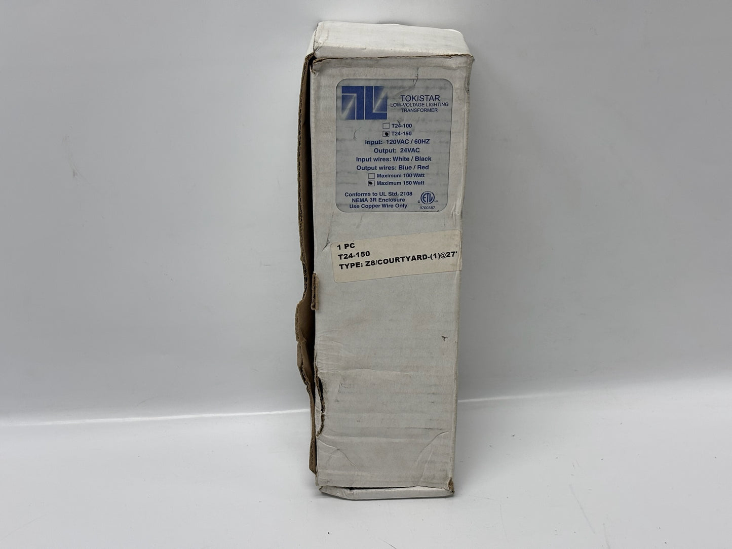 Tokistar T24-150 24V 150W Low Voltage Lighting Transformer