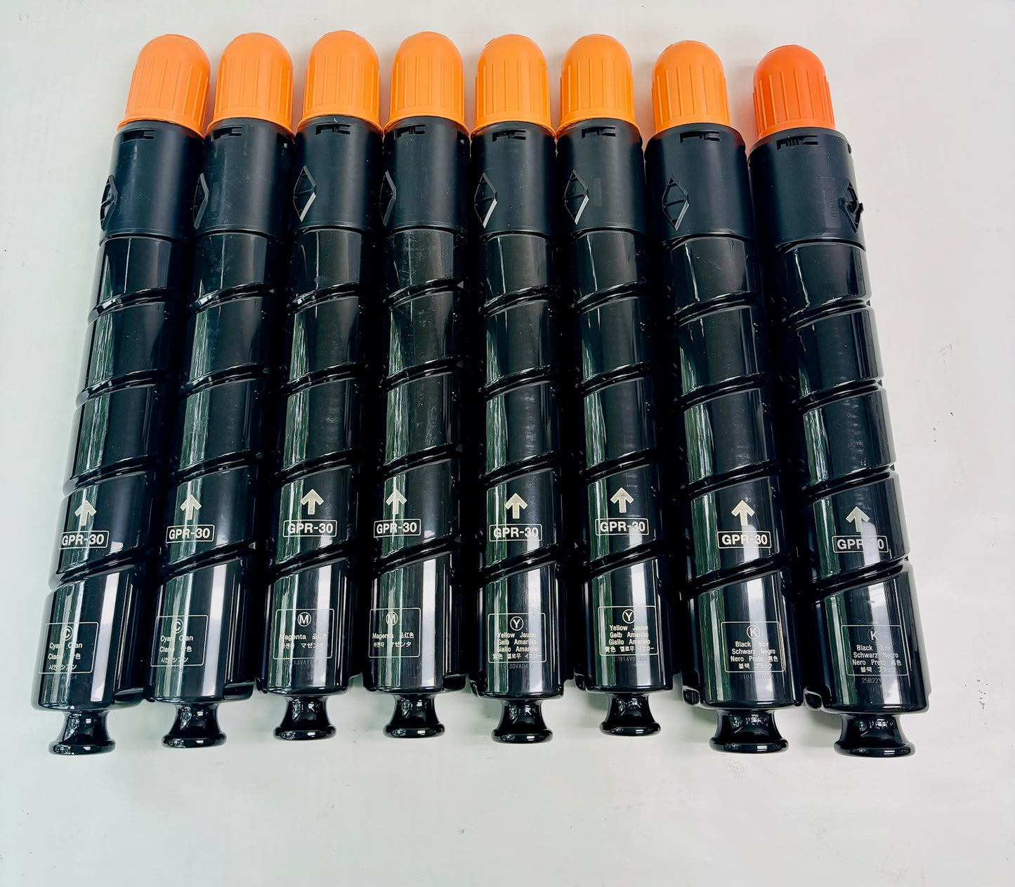 8 Open OEM Canon iR ADV. C5045,C5051 Cyan,Magenta,Yellow & Black Toner GPR-30