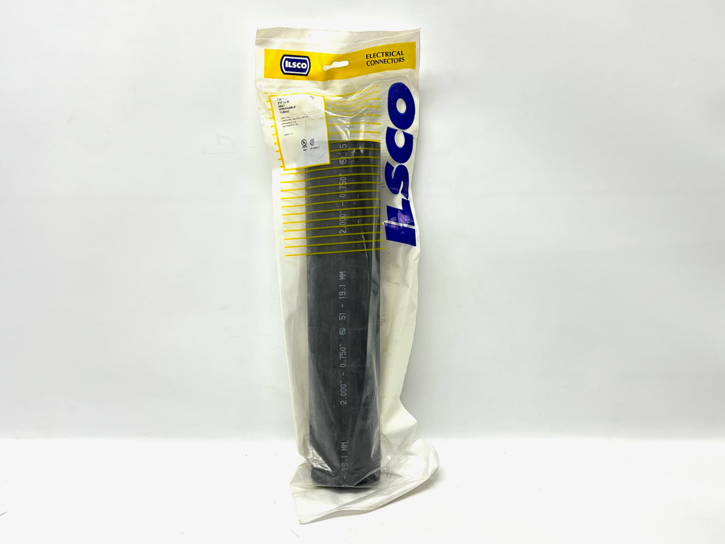 8PK ILSCO 21712‑B Heavy‑Wall Heat‑Shrink Tube, 500‑1000 kcmil, 12″ Bag