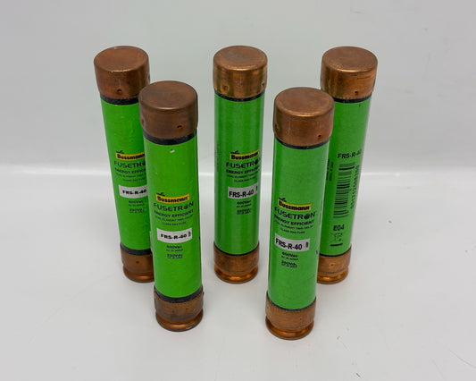 5PK Bussmann FRS-R-40 Class RK5 Dual-Element Time-Delay Fuse, 40 A