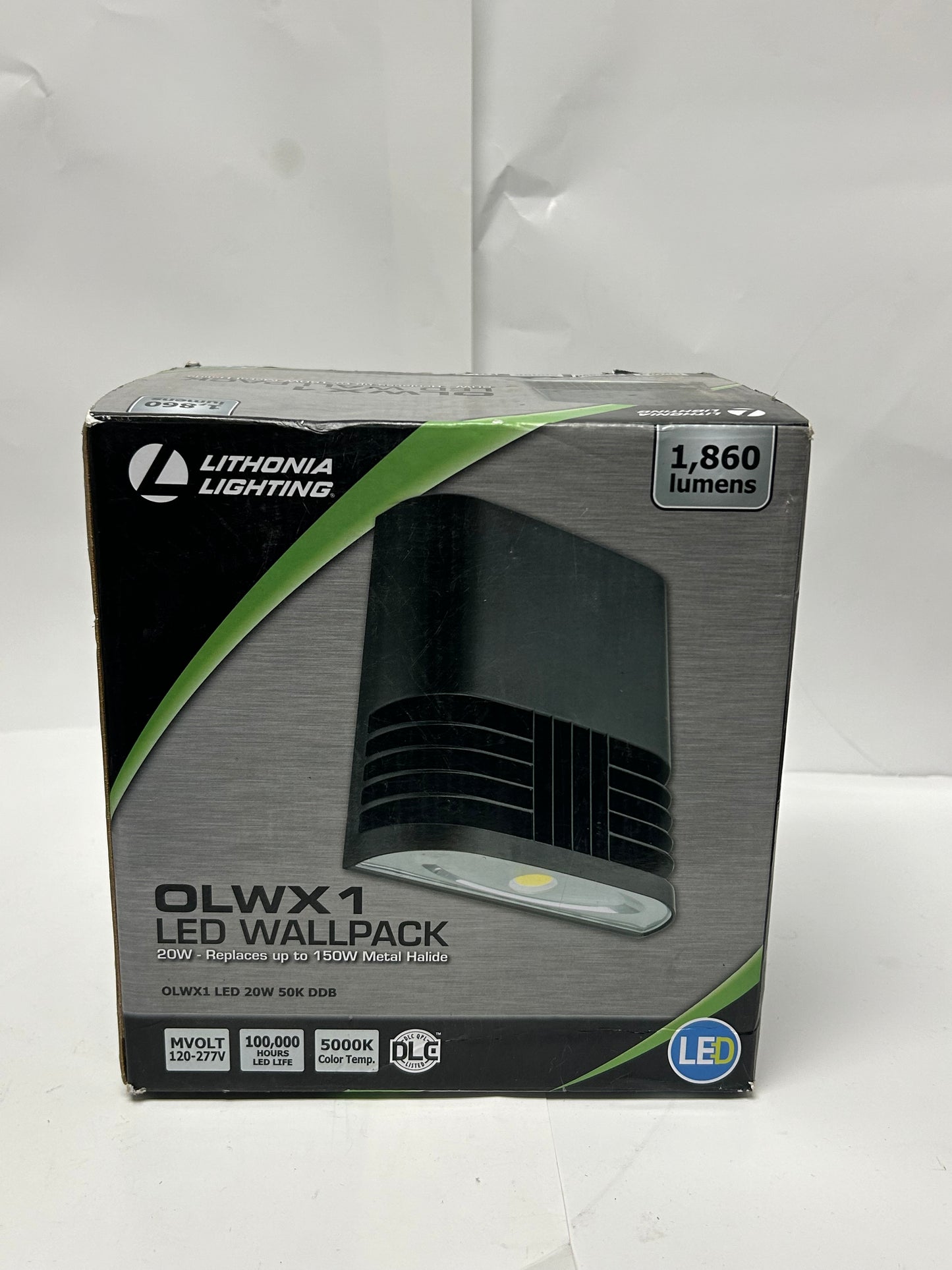 Lithonia Lighting OLWX1 LED Wallpack 20 W 1860 lumens 5000K temp color