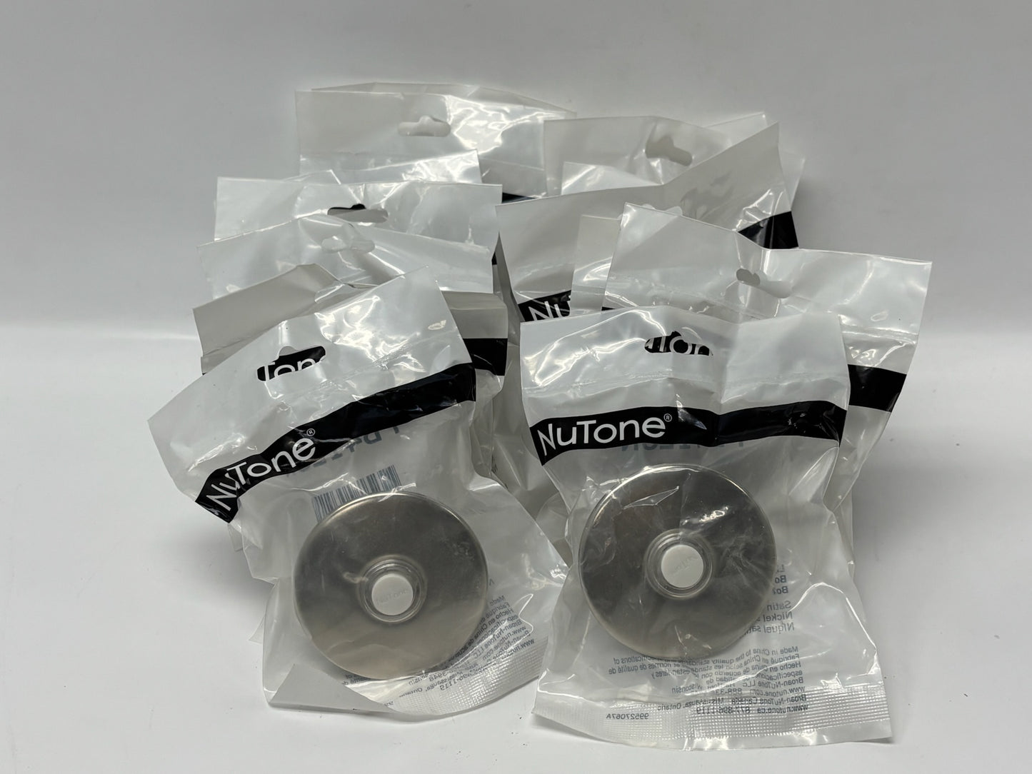 14 Pk NuTone PB41LSN Satin Nickel Lighted Round Doorbell Button