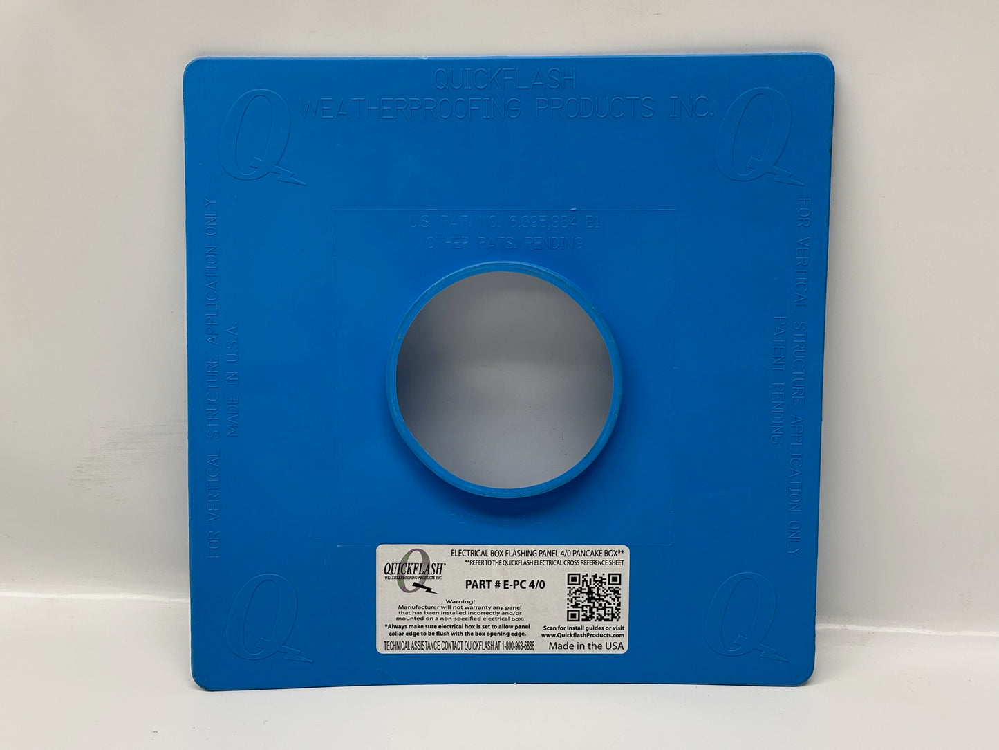 25 Pk QuickFlash E-PC 4/0 Electrical Pancake Box Flashing Panel