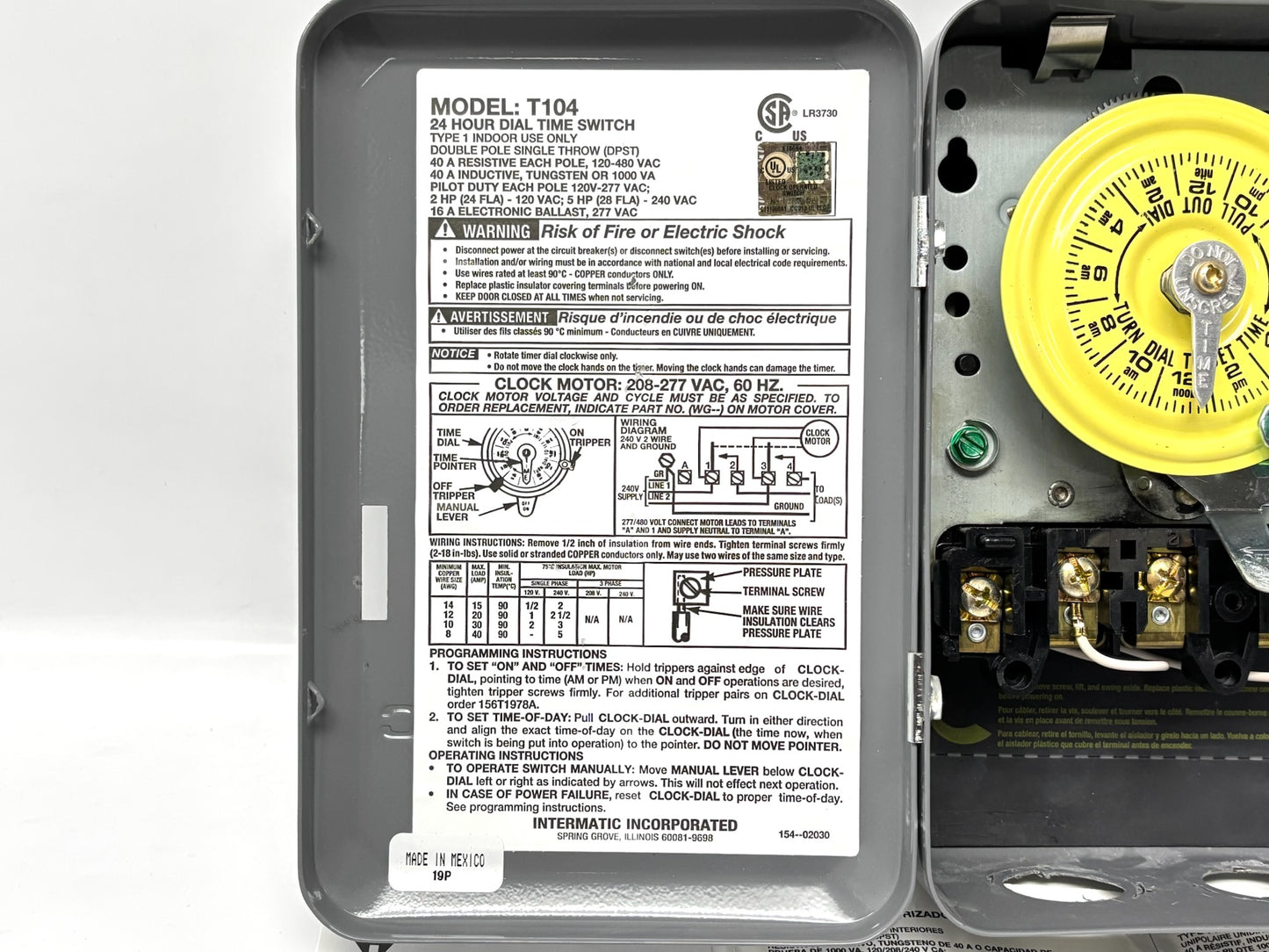 Intermatic T104 Mechanical Time Switch