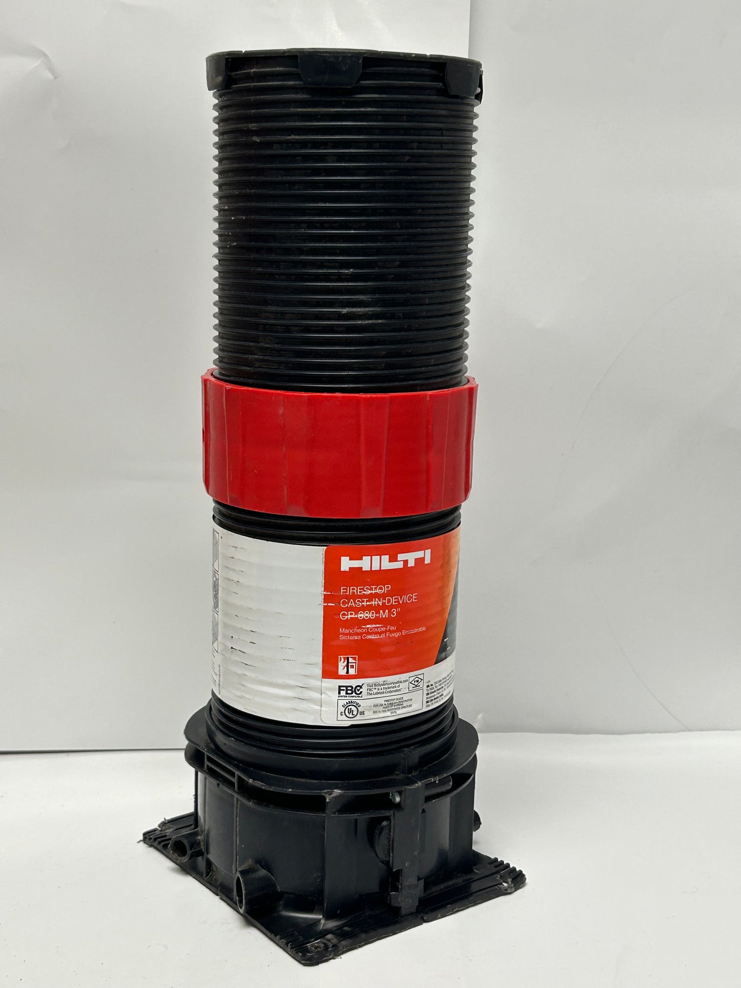 HILTI CP 680-M 3" Cast-In Firestop Device with Extension Tube 14in Tall