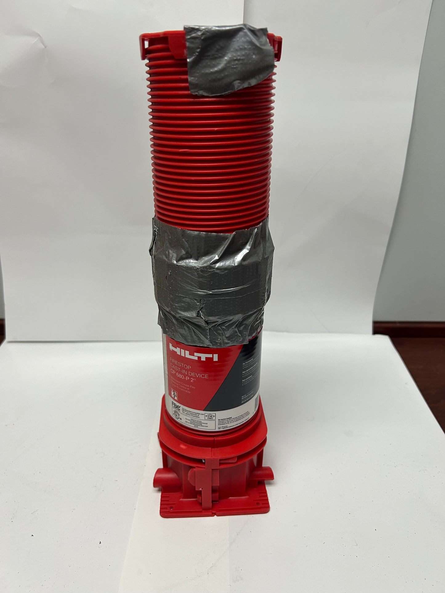 (Lot of 2) HILTI CP 680-P 3in Cast-In Firestop Device with Extension Tube 14in Tall