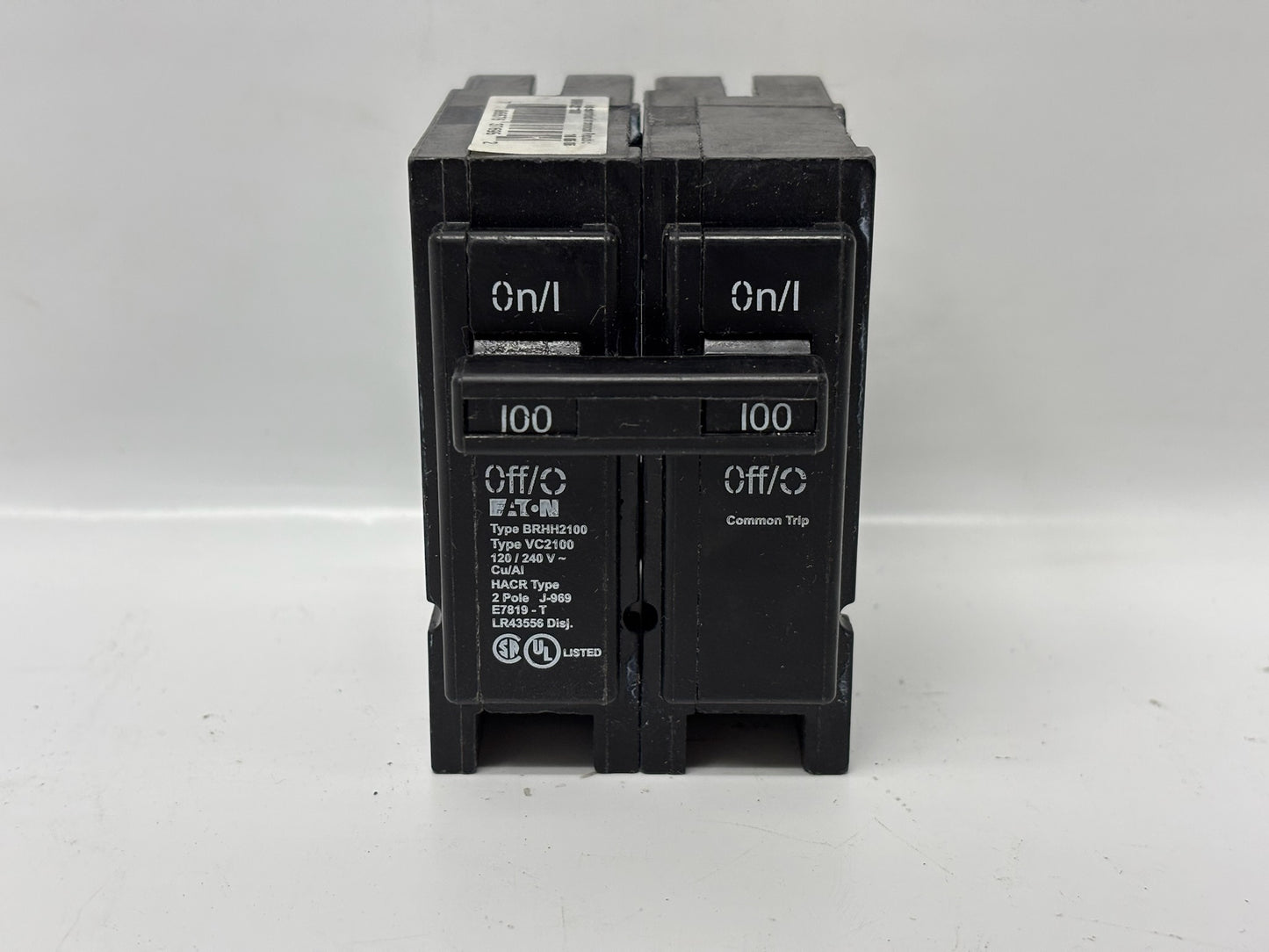 4 Pk Eaton BRHH2100 100A Two-Pole Type BR High-Interrupting Breaker (No Box)