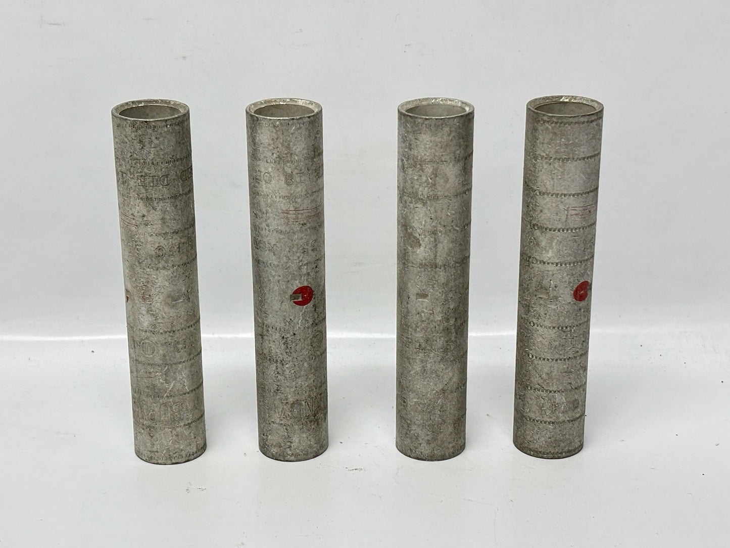 4PK Burndy YS31 Long-Barrel Copper Compression Splice, 350 kcmil